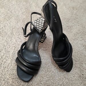 Circus by Sam Edelman Black and Silver Heels